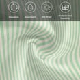 thumbnail image 5 of Sage Green Striped Cloth Napkins, Modern Simple Farmhouse Beige Washable and Reusable Dinner Napkins Set of 6, Table Napkin for Kitchen Party Birthday Wedding Hotel Housewarming 20"x20", 5 of 8