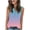 Multicolor, variant on Jalioing Women's Tank Tops Fashion V Neck Button Sleeveless Tank Shirts Summer Trendy Casual Gradient Shirts