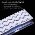 thumbnail image 3 of Reusable Mop Pad Refills Compatible with Shark VACMOP VM252 VM250 VM205 VM200 VM190 VC205 QM250, Vacuum Mop Pad Refills, Washable mop pad with a Reusable Dirt Chamber(4+4 Packs), 3 of 7
