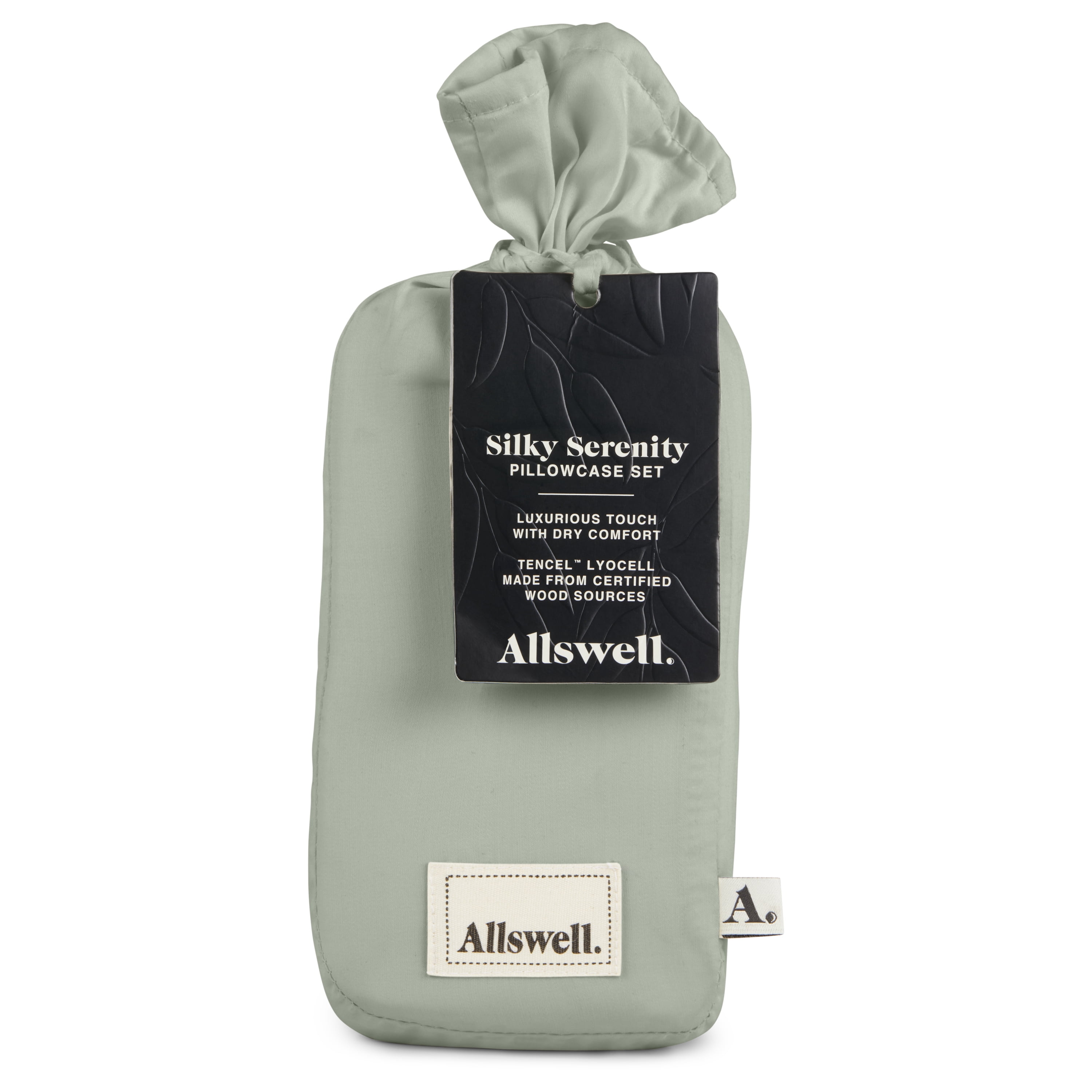 Allswell 2-Piece Soft & Silky Luxury 100% TENCEL™ Pillowcase Set, Smoke Grey, King