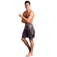 thumbnail image 2 of JANDEL Men's Smooth Solid Sleep Bottom Shorts, Loose Underwear Satin Pajama Pants, Gray L, 2 of 5