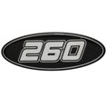 thumbnail image 1 of Crownline Boat Raised Decal 40159 | 260 Black Silver, 1 of 2