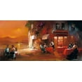 thumbnail image 2 of Haenraets, Willem 24x14 Gold Ornate Wood Framed with Double Matting Museum Art Print Titled - Dinner for two II, 2 of 4