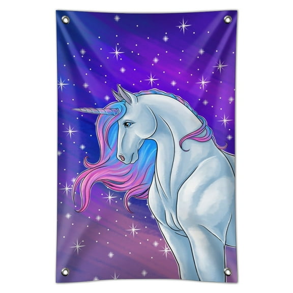 Majestic Unicorn Pink Purple Blue Home Business Office Sign