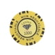 thumbnail image 1 of Fichas de casino amarillas No negociables Hugo de 45 arcilla de diamante No 1000, 1 of 9
