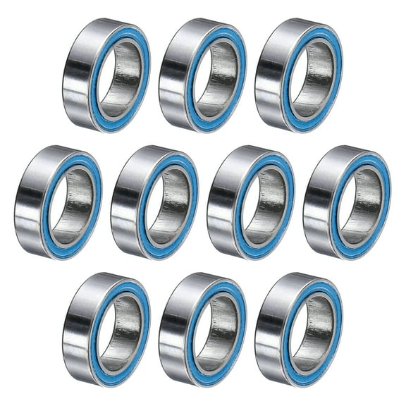 10 Pack MR128-2RS Deep Groove Bearing, 8x12x3.5mm Double Sealed Chrome Steel P5
