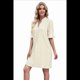 thumbnail image 4 of Vestido Recto Informal con Cuello en V Color Albaricoque L, 4 of 10
