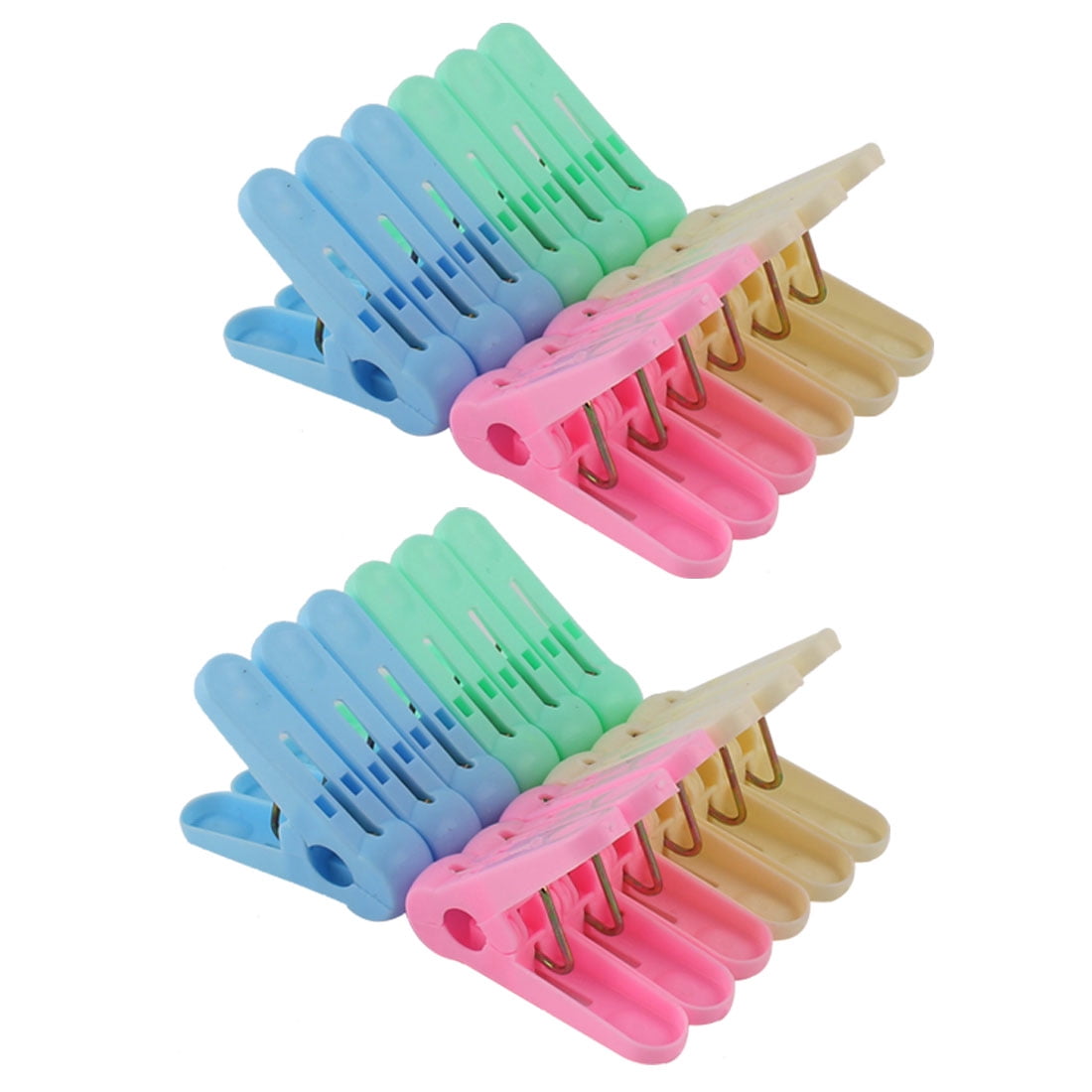 Home Plastic Socks Towel Clothes Clips Clamp Clothespin Assorted Color 24pcs Walmart Canada