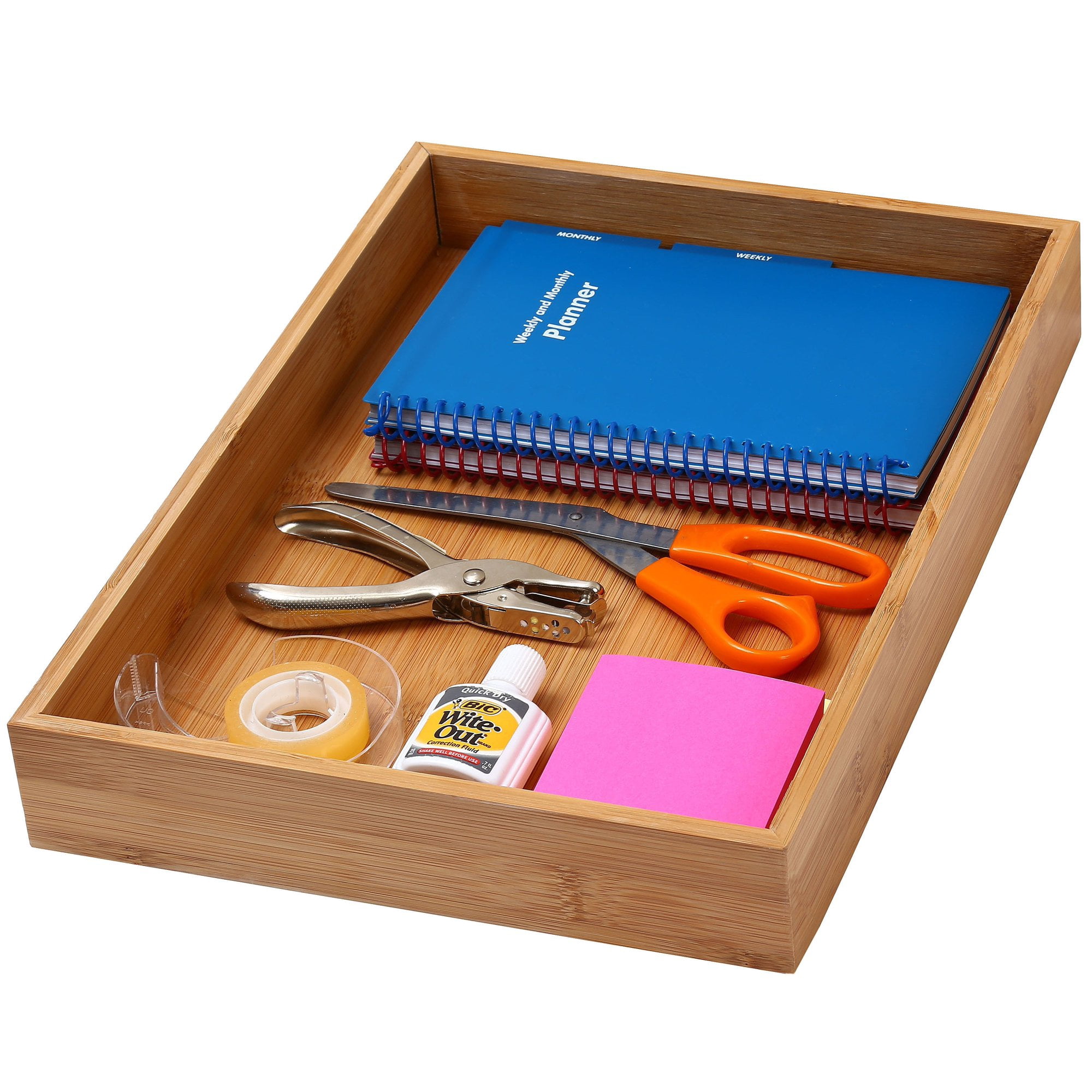 YBM Home Bamboo Drawer Organizer Storage Box, Adult Brown