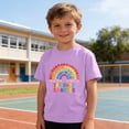 thumbnail image 6 of Purple Boys 100 Days of School Shirt, 100 Days Smarter Kids T-Shirt, Soft Cotton Rainbow Graphic Tee for School Celebration,Size 9 T, 6 of 9
