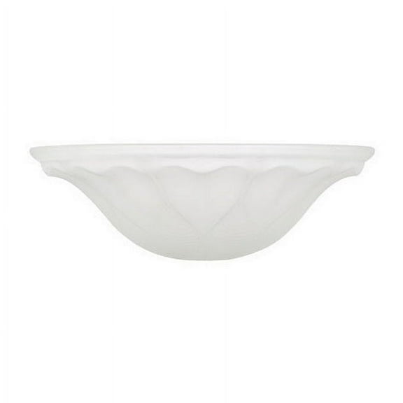 Aspen Creative 23116-01 Frosted Glass Shade for Medium Base Socket Torchiere Lamp, Swag Lamp and Pendant, 15-5/8" Diameter x 5-3/8" Height.