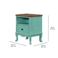 thumbnail image 3 of The Pioneer Woman Nightstand with Drawer, Teal, 3 of 11