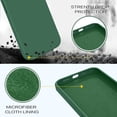 thumbnail image 5 of iPhone 13 Case,Phone Case for iPhone 13, Slim Fit Liquid Silicone Soft Gel Rubber Lightweight Microfiber Lining Shockproof Anti-Scratch Protective Phone Cover for iPhone 13 6.1'', Clover Green, 5 of 17