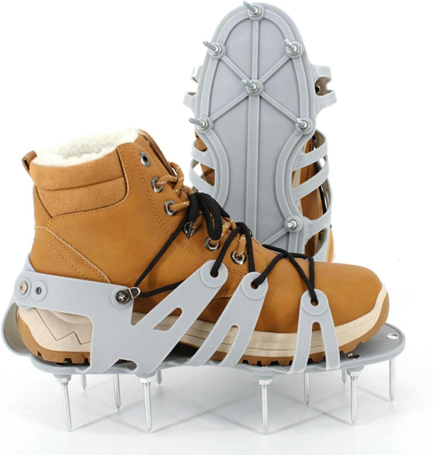 Lawn Aerator Shoes Lawn Aerator Shoes Heavy Duty Nails Lawn Sandals Grass Aerator Shoes Aerating Soil Lawn Reduces Thatch Garden Patio Lawn