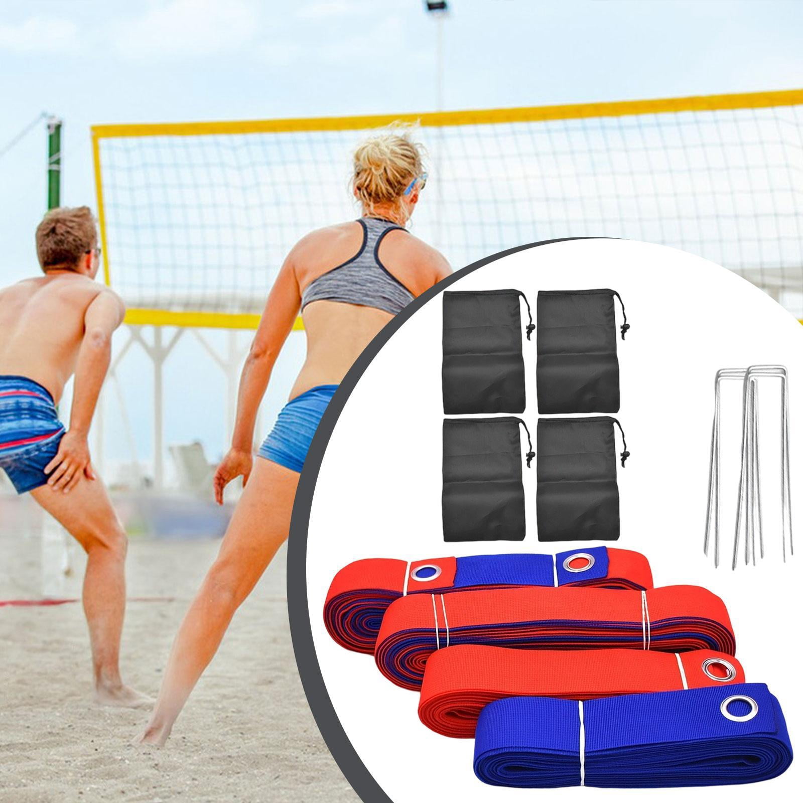 DimyFew Beach Volleyball Line Portable Boundary Lines Set for Grass Backyard Outdoor