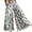 Green #14, variant on KDDYLITQ Flowy Pants for Women Petite Palazzo Floral Printed Loose Fit Trousers Summer Beach Wide Leg Elastic High Waisted Pants with Pockets Saffron M