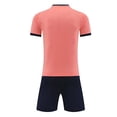 thumbnail image 5 of Kids Soccer Uniform Ndbuld Kids Boys Girls Fashion Football Training Suit Short Sleeve Top Shorts Mesh Breathable Set, 5 of 5