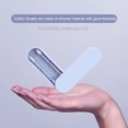 thumbnail image 5 of Silicone Cotton Swabs Stick Reusable Portable and Cleanable Ear Q- Rough Friction Cotton Swabs for Ear Cleaning Makeup 2Pcs, 5 of 7