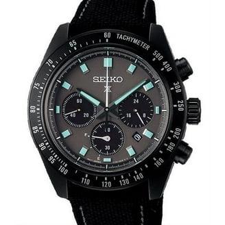 SEIKO ソーラー ブラックダイアル Seiko Prospex Men's Watch Speedtimer Solar Chronograph, 41.4mm
