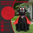 thumbnail image 6 of Topbuy 4.7FT Tall Halloween Inflatable Decoration Blow Up Vampire Black Cat with Crimson Cape Halloween Decor with Bright LED Lights, 6 of 10