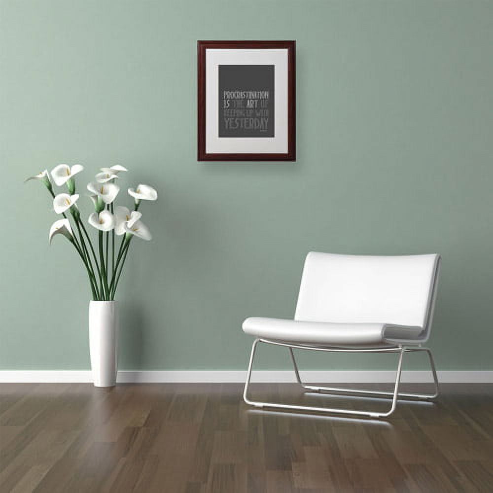 Trademark Fine Art "Artistic Procrastination I" Canvas Art by Megan Romo, Wood Frame