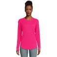 thumbnail image 2 of Time and Tru Women's Thermal Top with Long-Sleeves, 2-Pack, Sizes XS-XXXL, 2 of 5