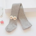 thumbnail image 2 of zbxnLI Toddler Little Girls Cotton Tights Kids Girls Winter Thick Knit Leggings Pantyhose Stockings with Bows, 2 of 3