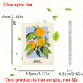 thumbnail image 3 of Pgyong Clearance 2D Flat Acrylic Keychain-Cute Fruit Lemon & Orange Design-Durable & Lightweight Key Ring Accessory, 3 of 3