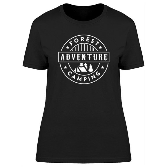 Forest Adventure Camping Graphic T-Shirt Women -Image by Shutterstock, Female Medium