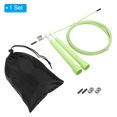 thumbnail image 3 of Uxcell Speed Jump Rope Adjustable Speed Skipping Rope with Storage Bag and Spare Parts Light Green, 3 of 6