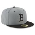thumbnail image 3 of Men's New Era Gray/Black Boston Red Sox Two-Tone 59FIFTY Fitted Hat, 3 of 5