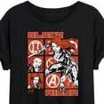 thumbnail image 3 of Marvel - Black Widow Grid - Women's Oversized Graphic T-Shirt, 3 of 5