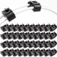 thumbnail image 2 of 40PCS 2 Point Brake Pipe Line Retaining Clip Holder Bracket 811611797 Double Conduit Base Brake Cable Clip 4.75mm Black, 2 of 5