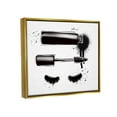 thumbnail image 3 of Stupell Industries Glam Mascara Lashes Makeup Graphic Art Metallic Gold Floating Framed Canvas Print Wall Art, Design by Alison Petrie, 3 of 6