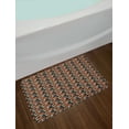 thumbnail image 2 of Abstract Bath Mat, Warm Colored Brush Marks with Dots Pattern Diagonal Stripes on a Dark Backdrop, Non-Slip Plush Mat Bathroom Kitchen Laundry Room Decor, 29.5 X 17.5 Inches, Multicolor, Ambesonne, 2 of 2