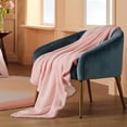 thumbnail image 2 of Manta polar para cama, color rosa, 300 g/m², suave y ligera, doble talla XL, 2 of 8