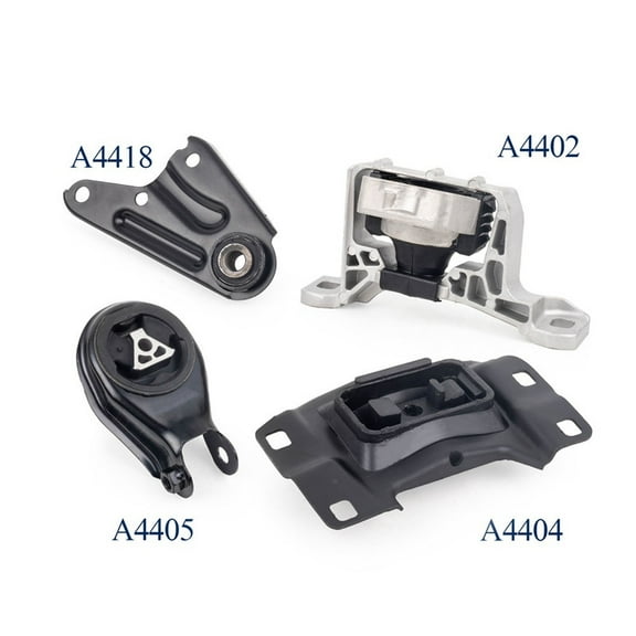 Set of 4 ISA Engine Motor & Transmission Mount Compatible with 2004-2009 Mazda 3 l4 2.0L Replacement for A4402 A4405 A4418 A4404