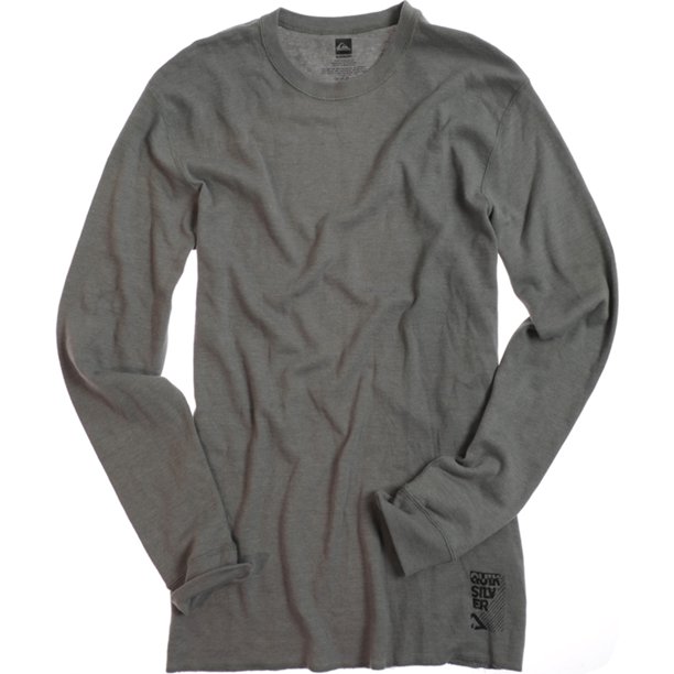 Quiksilver Ls Bankshot Suéter de Punto Sólido para Hombre, Gris, X-Large Quiksilver Tejer