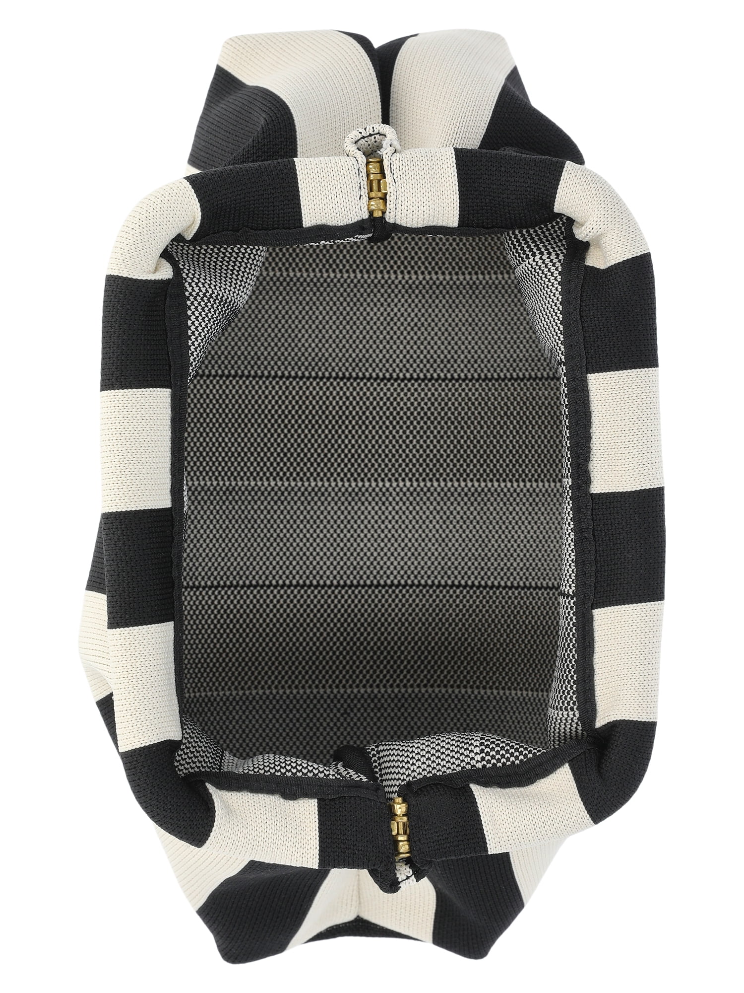 Free Assembly Women's Knit Clutch Handbag, Black/Khaki