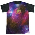 thumbnail image 1 of JLA Flash Galaxy Unisex Adult Halloween Costume Sublimated T Shirt, 1 of 4