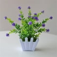 thumbnail image 1 of Lefu Artificial Potted Flowers Fake False Plants Outdoor Garden Home In Pot Decor, 1 of 4