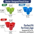 thumbnail image 4 of The Pencil Grip Writing CLAW Grip, Medium Size, 12 Count, Red/Blue, for Pencils and Utensils, 4 of 10