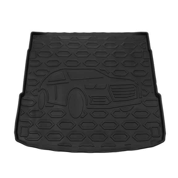 Alfombrilla de carga Unique Bargains para maletero para Audi Q5 2018-2024 y Audi SQ5 2018-2024 5 Asientos Negro TPE 1 Pc Cara Plana Patrón de Diamante