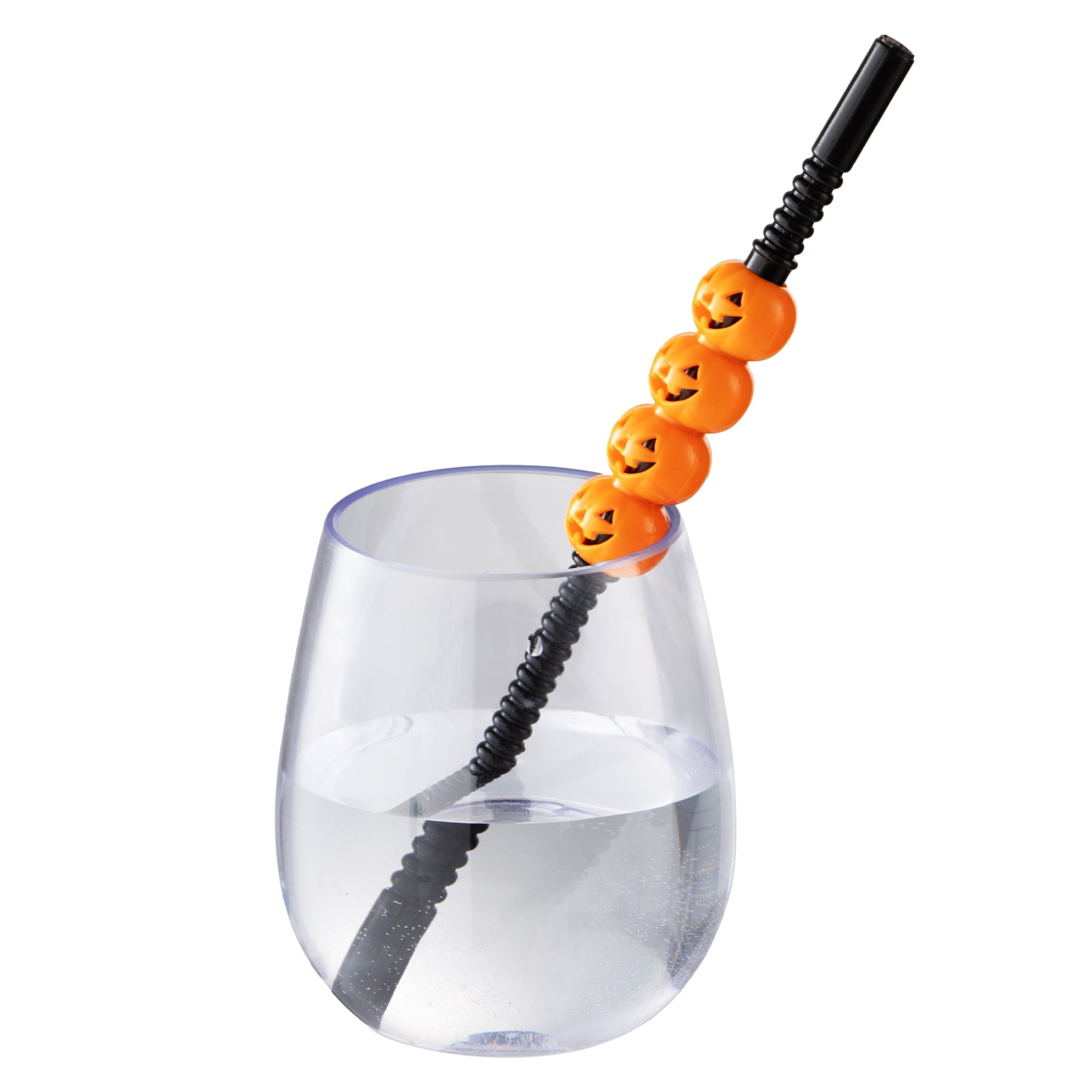 Jack-o'-Lanterns and Ghosts Plastic Straws, Multicolor, 8 Pieces, Halloween by Way To Celebrate