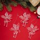 thumbnail image 4 of Wosthever Decoraciones transparentes elegantes del ángel del ABS para los árboles pendientes del ángel de acrílico transparente del árbol de Kits de decoración para fiestas, 4 of 6