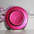 thumbnail image 5 of BalsaCircle 6 Hot Pink 13" Crystal Beaded Acrylic Wooden Textured Round Charger Plates, 5 of 8