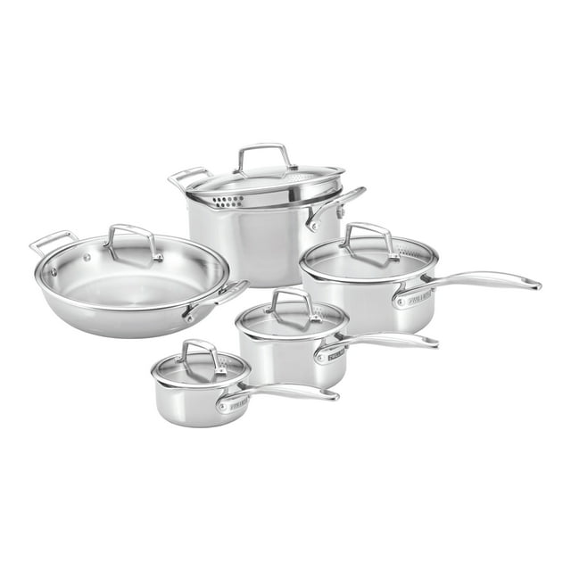ZWILLING Energy X3 Cookware Set, 10 Piece 18/10 Stainless Steel