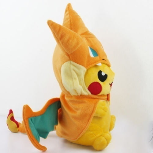 pikachu with charizard hat