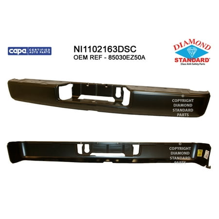 REAR STEP BUMPER FACE BAR; PAINT TO MATCH; WITHOUT PARK ASSIST SENSOR