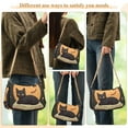 thumbnail image 4 of FORMRS Womens Shoulder Bag with Chain Strap Clutch Purse Cute Tote Handbag, Orange Halloween Cat, 4 of 7